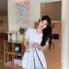 白色甜美連衣裙減齡套裝