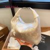 小眾設計繡花包包時尚單肩斜挎手提餃子包