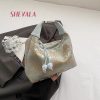 小眾設計繡花包包時尚單肩斜挎手提餃子包